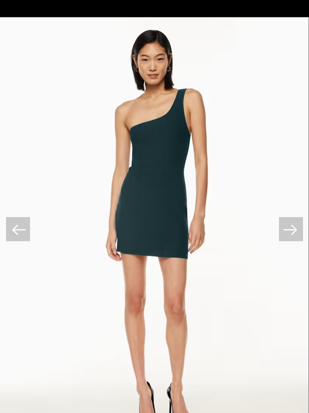 Babaton One-Shoulder Teal Sheath Dress